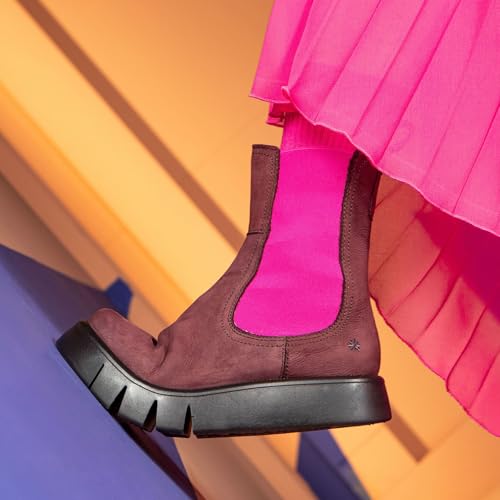 Art Para Mujer. 1134512WR003_008 Botines De Piel 1345 Malaga Burdeos (41), Plano, Ninguno, Casual - 2