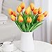 Veryhome 10 unids Tulipanes Artificiales Tulipanes Flores Reales Falsas para la decoración...