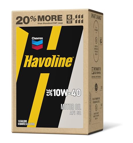 Image of Havoline Motor Oil 10w40 Smart Change Engine Oil, 10W-40, 6 Quarts, Pack of 1