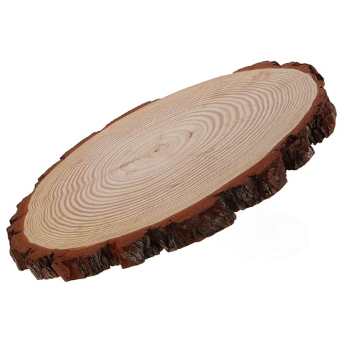 DOITOOL Piedra de Paso de Madera Resistente para Jardín Exterior Losa Decorativa Natural de Fácil Instalación para al Aire para Césped y Senderos