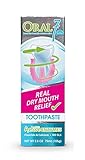 Oral7 Dry Mouth Moisturizing Toothpaste Containing Enzymes, 2.5oz (2-Pack)