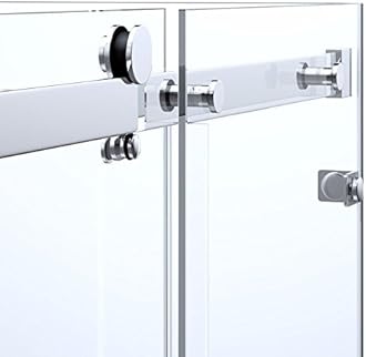 Durovin Bathrooms 1200 x 900mm U Shape Rectangular Framless Shower Enclosure with Anti-Slip Acrylic Tray - Sliding Door & 2X Side Screen - 8mm Safety Clear Glass