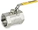Sharpe Valves 58876 Series Stainless Steel 316 Ball Valve, Unibody, Inline, Lever Handle, 1/2" NPT Female