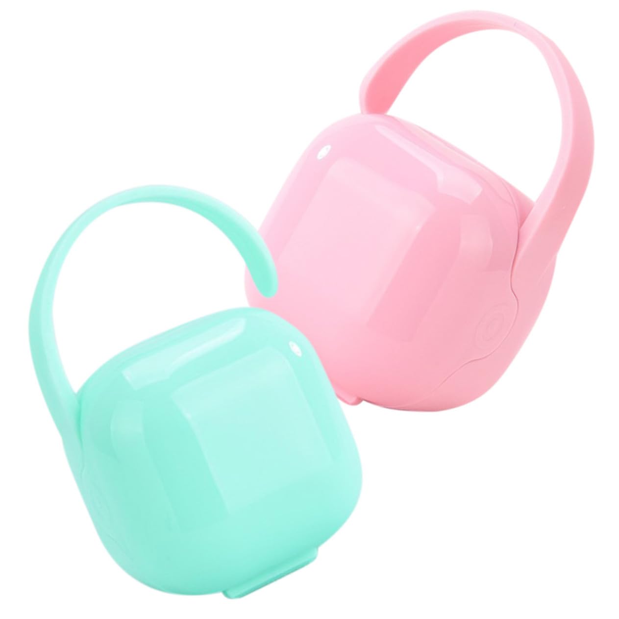 VICASKY Household Soother Container Portable Pacifier Storage Box Lidded Soother Case for Travel