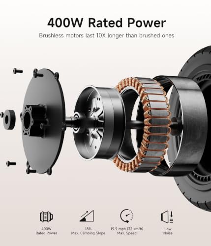 NAVEE G5 Electric Scooter, 800W Brushless Motor, 10 inch Tires, 28 Miles Range, 19 mph, Foldable E-Scooter with Dual Braking Suspension, Heavy Duty Commute Adult Escooter, Smart APP, Cruise Control - image 9