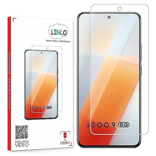 Image of Tempered Glass Screen Protector Compatible for iQoo 9 5G with Full Screen Coverage; Except Edges and Easy Installation Kit(Transparent), Pack of 1
