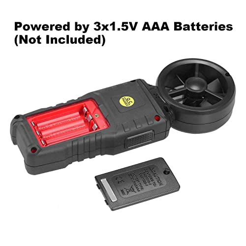 Handheld Anemometer Digital Wind Speed Meter With Usb, Lcd Color Display Measures Wind Speed Humidity Temperature, Air Flow Volume, Dew Point Temperature For Hvac Vents, Boat Sailing, Shooting Ht625B #TOP7