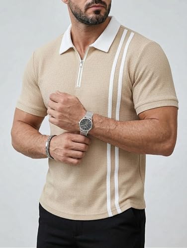 Image of JVX Men Polo T Shirt || Waffle Polo T Shirt for Men || Regular Fit Knitted Tshirt for Man || Coller T-Shirt (Available in Plus Size, Also Available in Combo Packs) (MRT-224)