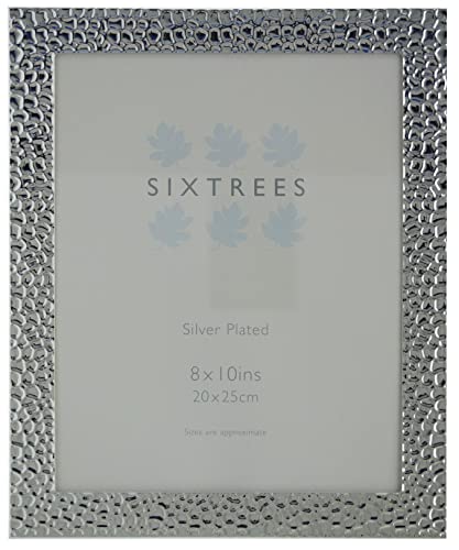 Sixtrees 6-345-80 Williams Embossed Silver Plated 10 x 8 inch Photo Frame. Complete with microfibre polishing cloth - Image 2