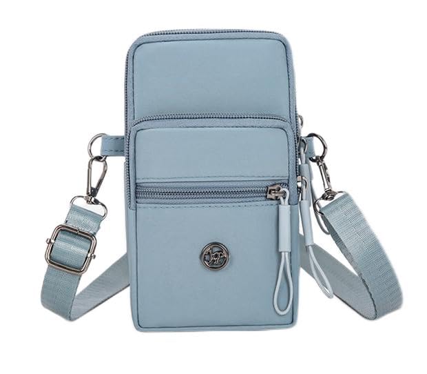 Mayoii Small Bags for Women Men, Waterproof Crossbody Bag with 4 Pockets, Lightweight Chest Shoulder Sling Bag for Travel, Hiking, Everyday Use (Sky Blue)