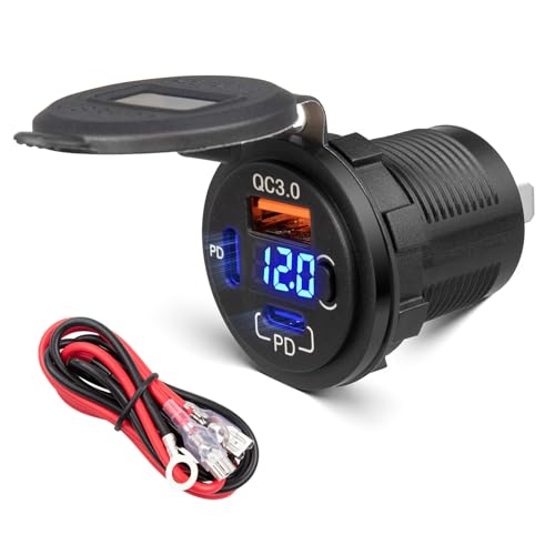 Anina 78W fA PD USB-C & QC3.0 }[d 3|[g ԗp[d\Pbg 12V/24V dvƃobe[یXCb`t q[Yth }{[g RV gbN StJ[g I[goCp