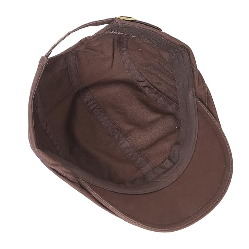 Image of FabSeasons Cotton Ivy Flat Golf Cap - Classic Newsboy Gatsby Hat for Men