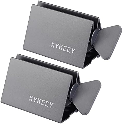 XYKEEY Toothpaste Tube Squeezer - Set of 2 Metal Toothpaste Tube Wringer Holders, Triangle Gray