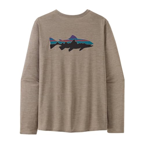 PATAGONIA M'S L/S CAP COOL DAILY GRAPHIC SHIRT - WATERS 45170 並行輸入品 (S, FTSX(FITZ ROY TROUT: SEABIRD GREY X-DYE))のサムネイル