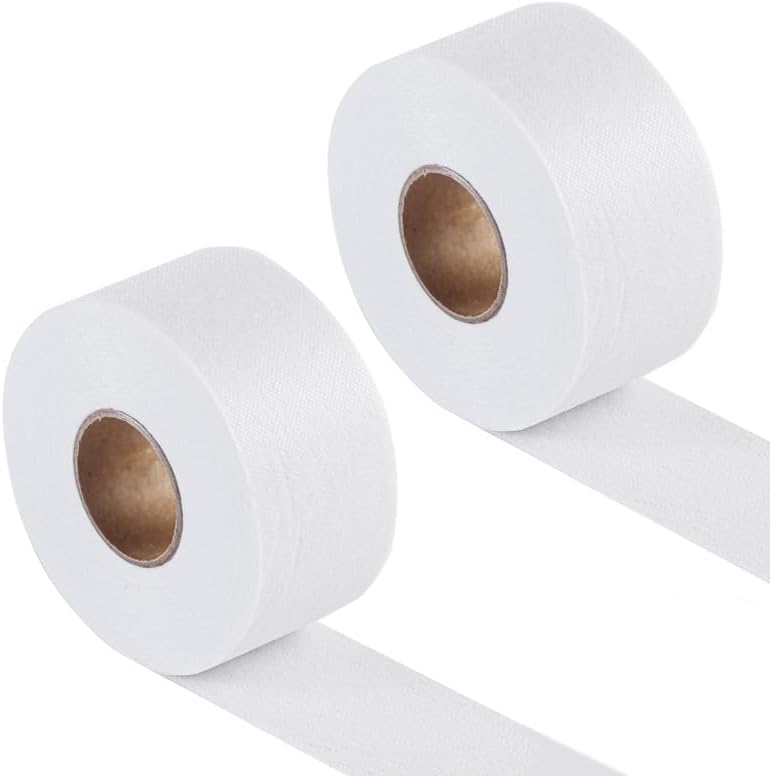 2 Rolls 2" x 30 Yards White Fusible Batting Tape for Quilting Supplies, Fusible Sheer Binding Tape for Sewing