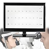 QuinteZhenTially Bildschirm-Sehtafel,Sehtestgerät,Ophthalmologischer LCD-Monitor,Digitale Sehschärfentafel,Optometrie-Tester,Flach Hinlegen/Wand,für Optometrische Erkennung Optikgeschäften 18.5in