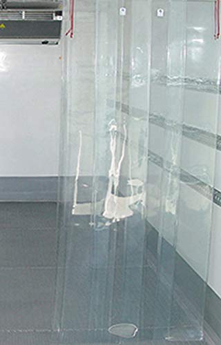 Image of Kuber Industries PVC 3 Strips Transparent 0.50 MM AC Door Curtain(Width-54 Inches X Height-96 Inches) 8 Feet - CTKTC040579
