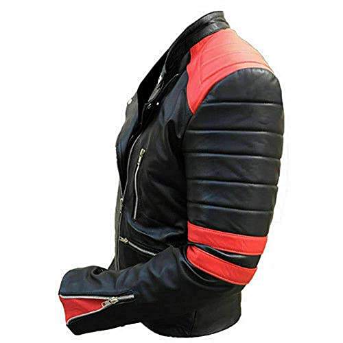 Image of Men's Motorcycle Vintage Cafe Racer Style Biker Quilted Leather Jackets