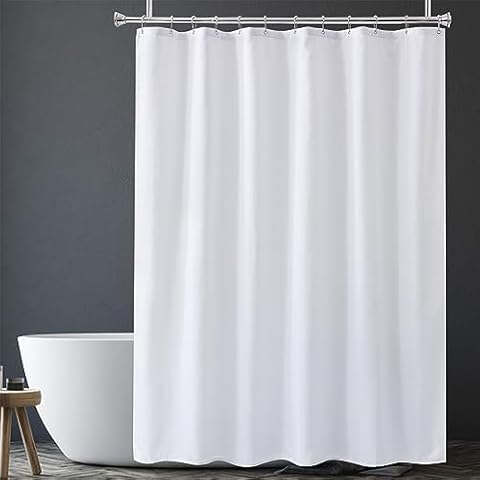 Amazer White Shower Curtain Liner Cover