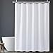 Amazer Fabric Shower Curtain Liner, White Polyester Fabric Shower Curtain Liner Bathroom Shower Curtains, Water Proof, Hotel Quality, 72 x 72 Inches