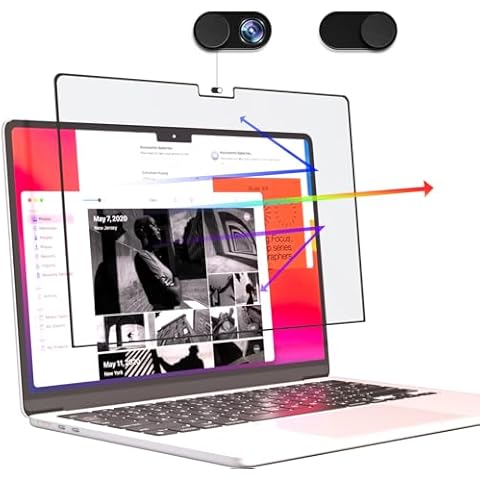 Anti Blue Light Screen Protector for MacBook Pro 16 Inch (2021-2023, M1, M2, M3), High Definition/Anti Glare/Bubble Free Screen Filter for Apple Mac Pro 16.2'' (A2991/A2485/A2780) Cover