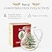 Spode Christmas Tree Glass Pitcher with Handle - Festive Holiday Beverage Server, Seasonal Drinkware for Entertaining, 6 Pint Capacity, Classic Glass Serveware - Celebrate Christmas Traditions