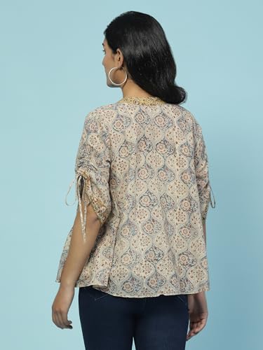 Image of Aarke Ritu Kumar Ecru Printed Kurti