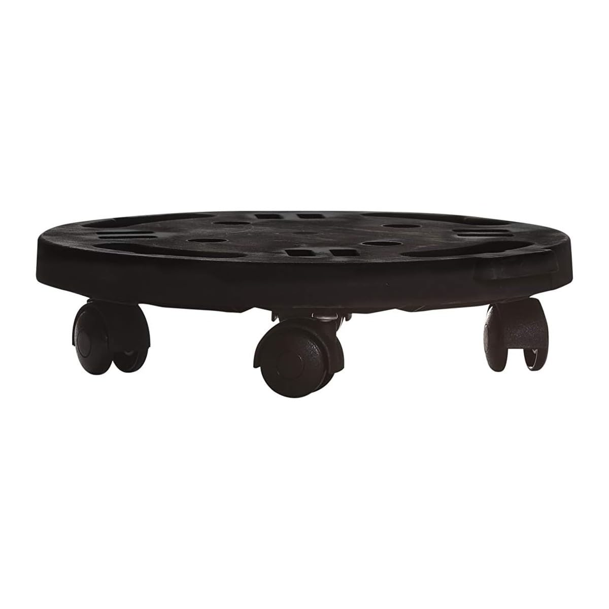Support à Roulettes Rond diamètre 30 x 7 cm 4 roues - Porte Plante, Pot de Fleurs 170 kg max - Polypropylène Anti Choc