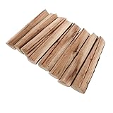 TOGEVAL 8 Stück Dekorative 22cm Kaminholzscheite aus Zedern und Kiefernholz Kammergetrocknet...