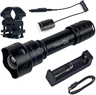 UniqueFire UF-T20 IR 850NM T38 Infrared Light Night Vision Flashlight Adjustable Focus Zoomable Torch Kit Set 