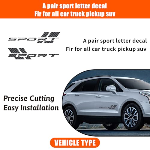 Image of Zhizhong Car Sport Decal,16 Inch Vinyl Sticker Fit for All Cars Side