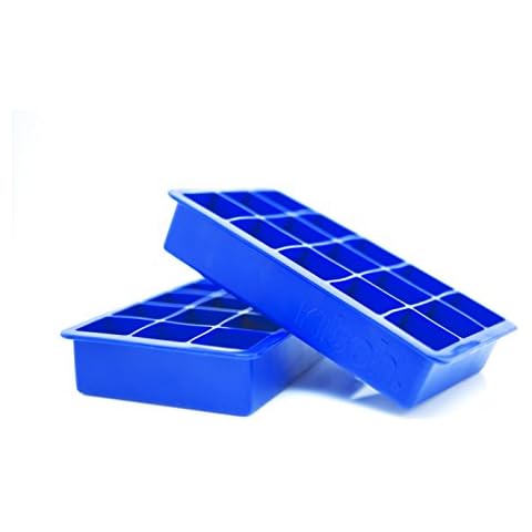 Kitch Cube Ice Tray 2 Pack Silicone Ice Cubes - Cobalt Blue Cover