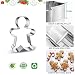 Christmas Cookie Cutter Set 6 Pieces - Christmas Tree, Gingerbread Man, Snowman, Snowflake, Candy Cane, Santa Face Shapes for Holiday Food Party Decorations and Baking
