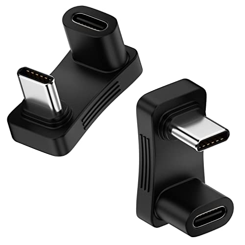 Areme 180 Degree Angle Usb C Adapter 2 Pack, 180° U Shape Male To Female 10Gbps Pd 100W Adapter Compatible With Steam Deck, Switch, Laptop, Tablet, Phone And More Type C Devices #TOP4