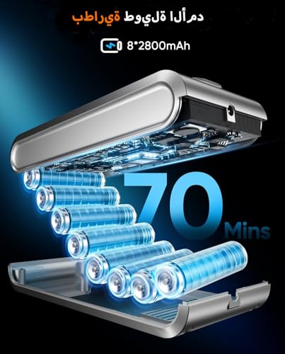 Image of Cordless Vacuum Cleaner, 55KPA 70Min 650W Motor Powerful Vacuum Cleaners for Home, Self-Stand Cordless Stick Vacuum Rechargeable Anti-Tangle /LED Screen /1.8L Cup for Home Pet Hair /Carpet /Hardwood Floor