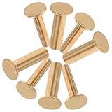 LOEFLIFA 4 Paar Selbstgemacht Edelstahl Nieten für Messergriff Befestigung Stabile Verbindungselemente für Küchenmesser Holzgriffe und Reparaturwerkzeuge