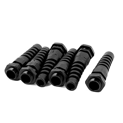 Aexit 6 piezas conectores de cables plástico resistentes al agua miniatura 1