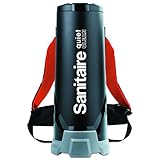 Sanitaire SC530A Quiet Clean HEPA Backpack Vac, 10qt Tank Capacity, 32-1/4' Height, 12-1/2' Width, 14-7/8' Length, ABS Plastic, Black