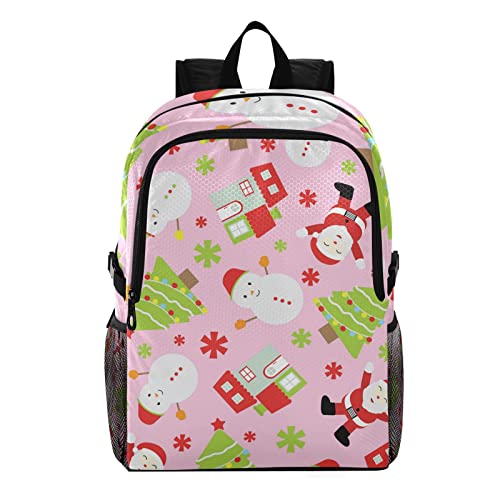 Sac à dos pliable imperméable sur le thème de Noël pour filles et garçons actifs