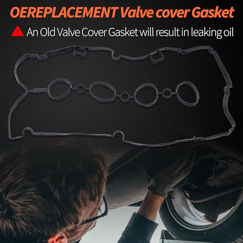 Image of HiSport VS50779R Engine Valve Cover Gasket - Compatible with Chevy Aveo Aveo5 Cruze Limited Sonic Pontiac G3 Wave Saturn Astra Suzuki Swift+ 2008-2018 1.6L 1.8L