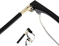 Vista 17 de Shiratori Nuevas gafas de lente transparente sin montura de medio marco de moda vintage Negro