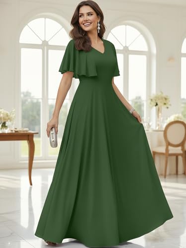 Image of KOH KOH Womens Long Elegant Bridesmaid Evening Cocktail Modest Maxi Dress