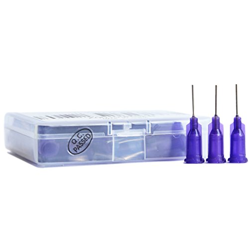 BSTEAN 50 Pack Blunt Tip Dispensing Needle with Luer Lock, Industrial Unsterilized (21G, 1/2 Inch)