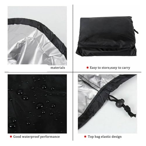 Housse de protection imperméable pour balancelle suspendue noire - 4