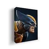 MAVIS PRINT Woolverine 12x16 inches Marval Wall Decor | HD Printed & Wooden framed wall art | Modern Wall Decor for Bedroom, Living Room, Office, Kids Room | Made in USA