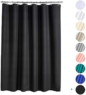 AmazerBath Plastic Shower Curtain, 72" W x 78" H EVA 8G Shower Curtain