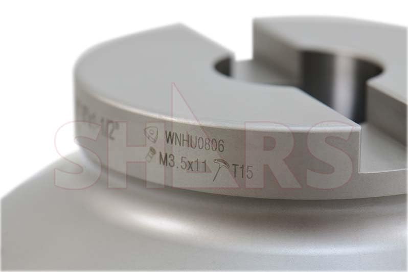 Shars 6" 90 Degree 10 Flute Indexable Face Mill + 10 PCS WNHU 442 Carbide Inserts for Alloy & Stainless Steel Cutting 404-2824W+424-2112(10) New R[