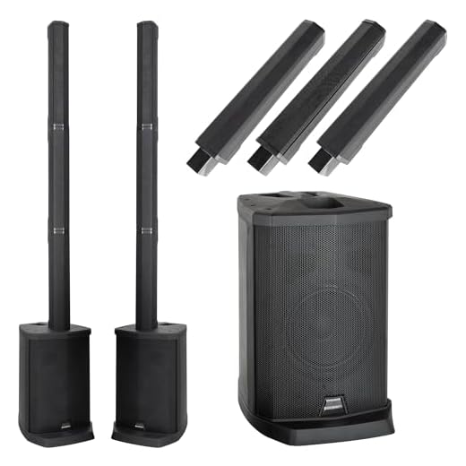 McGrey E-208LA Conjunto de Altavoces estéreo de Sistema PA Line Array de Columna Activo