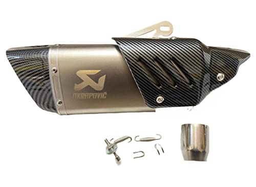 RA ACCESSORIES Universal Exhaust Muffler Silencer for Street Sports Dirt Bike and Motorcycles (Silver) RA ACCESSORIES Universal Exhaust Muffler Silencer for Street Sports Dirt Bike and Motorcycles (Silver)