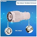 NETBOON-TNC-Male-to-BNC-Female-Straight-Coaxial-RF-Adapter-50-Ohm-Connector-for-RF-Applications-Antennas-Radios-and-Testing-Equipment-2-Pack